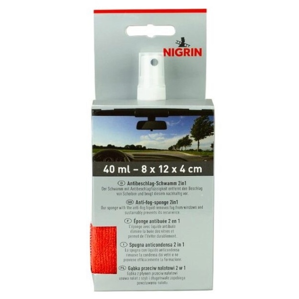 Nigrin Solutie + Burete Antiaburire 2 In 1 4,5 x 8,5 x 19,5CM 40ML 71130